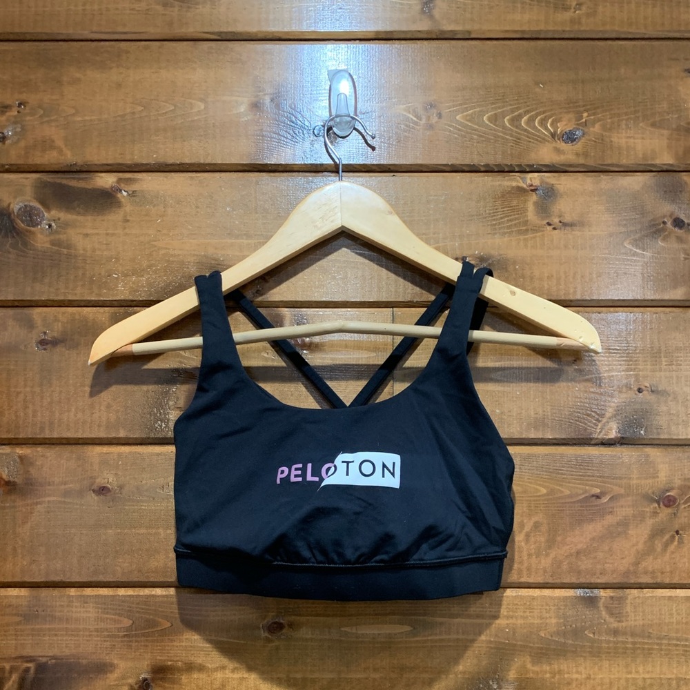 Lululemon Black Peloton Energy Sports Bra